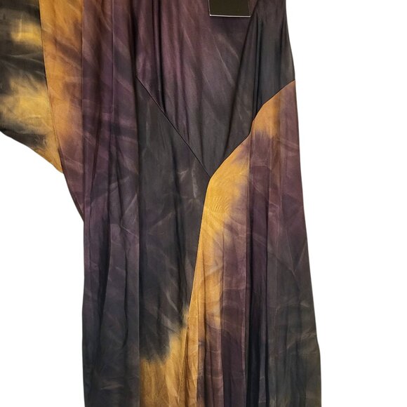 NWT Zara Tie-Dye Earth Tones Relaxed Flowy Limited Edition Maxi Dress Sz Small - Picture 3 of 10
